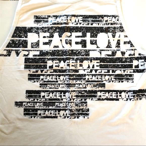 White Zumba Peace Love Tank Top - Picture 3 of 7